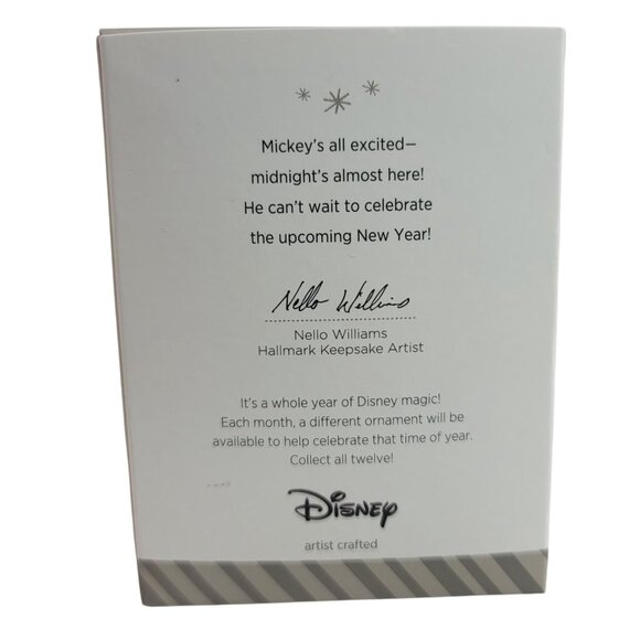 Hallmark Mickey Ornament Mickey's New Year a Year of Disney Original Box 2014 - Picture 10 of 12